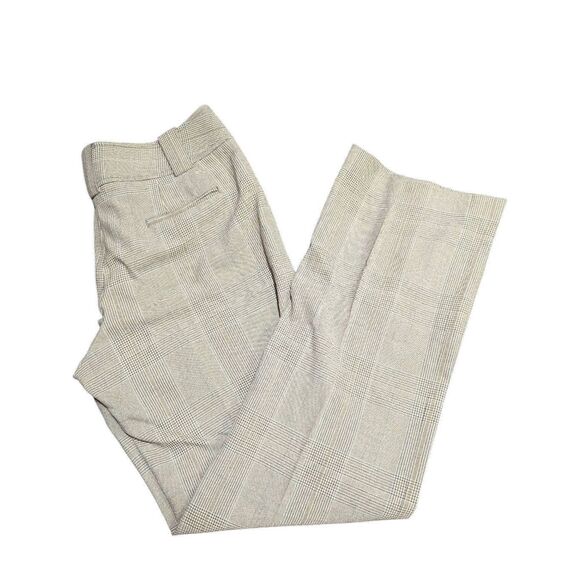 Ann Taylor Loft Petite Wide Leg Trouser Plaid Pants Women's 4P - Picture 1 of 8